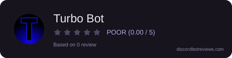 Rating widget preview for Turbo Bot