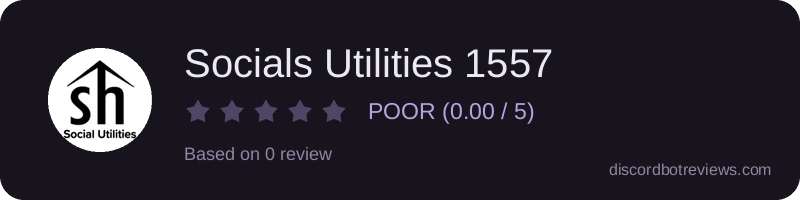 Rating widget preview for Socials Utilities 1557