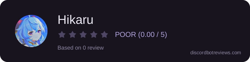 Rating widget preview for Hikaru