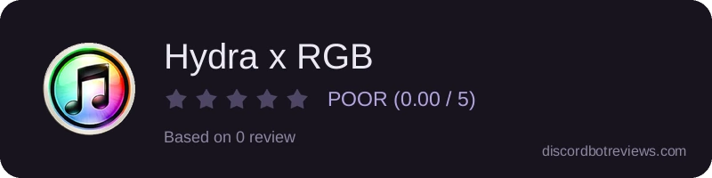 Rating widget preview for Hydra x RGB