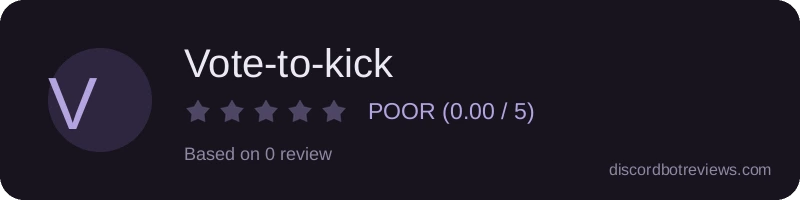 Rating widget preview for Vote-to-kick