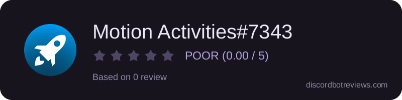 Rating widget preview for Motion Activities#7343