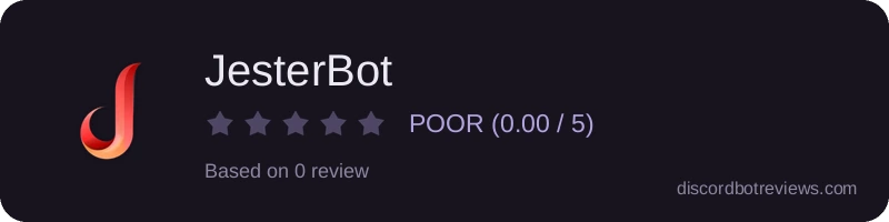 Rating widget preview for JesterBot