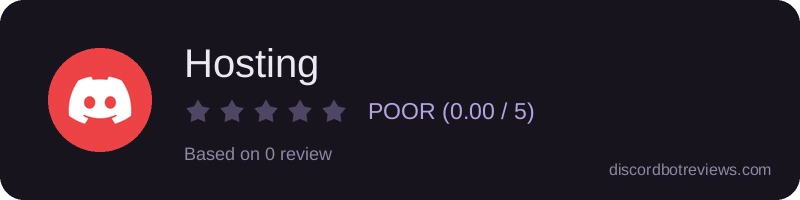 Rating banner for Hosting