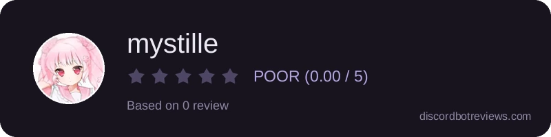 Rating banner for mystille