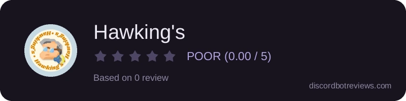 Rating widget preview for Hawking's