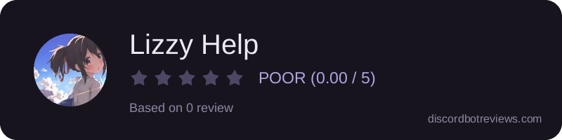 Rating widget preview for Lizzy Help