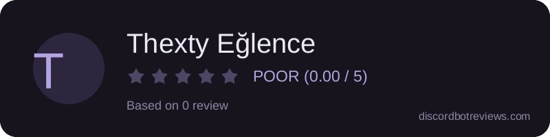 Rating banner for Thexty Eğlence