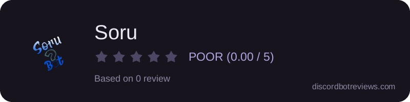 Rating widget preview for Soru