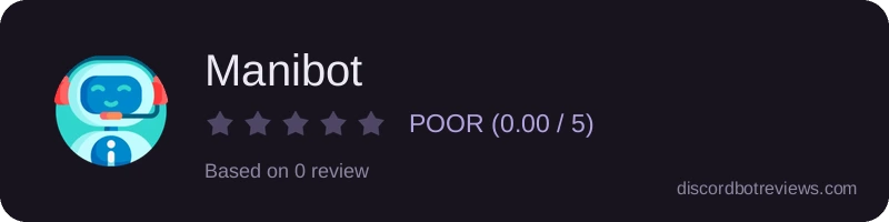 Rating widget preview for Manibot