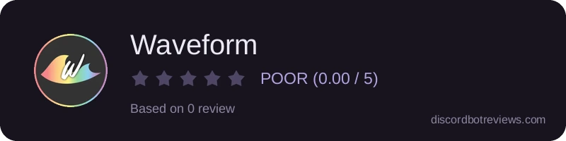 Rating widget preview for Waveform