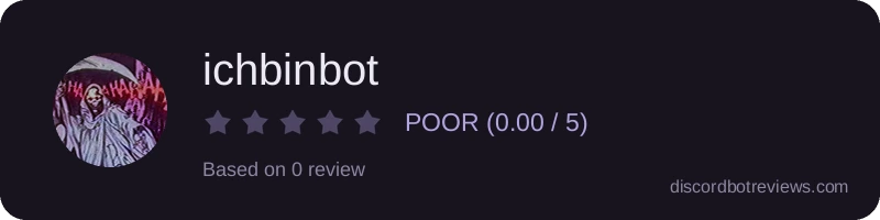 Rating widget preview for ichbinbot