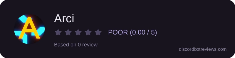 Rating widget preview for Arci