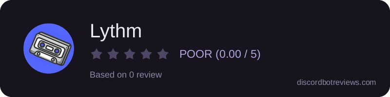 Rating widget preview for Lythm