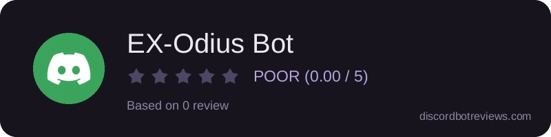 Rating widget preview for EX-Odius Bot
