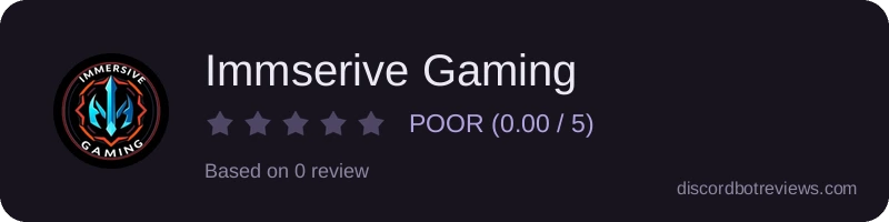 Rating widget preview for Immserive Gaming