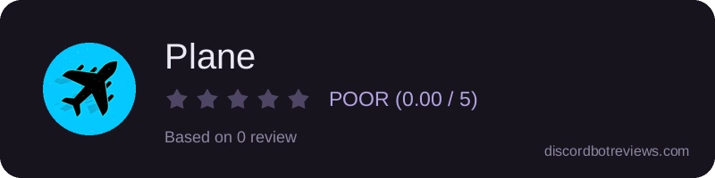 Rating widget preview for Plane