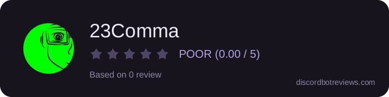 Rating widget preview for 23Comma