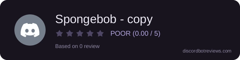 Rating widget preview for Spongebob - copy