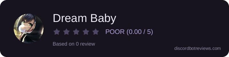 Rating widget preview for Dream Baby