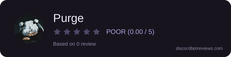 Rating widget preview for Purge
