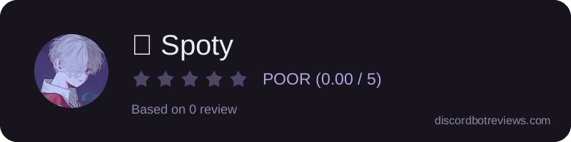 Rating banner for 🖤 Spoty