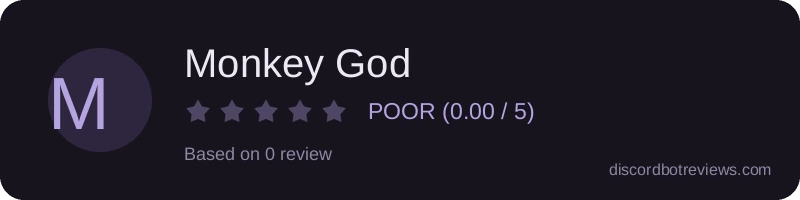 Rating widget preview for Monkey God
