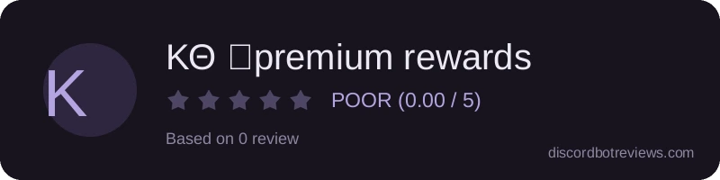 Rating widget preview for ΚΘ 彡premium rewards