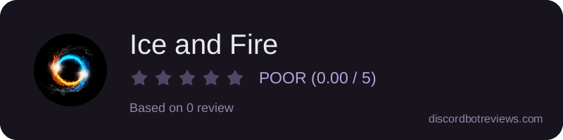 Rating widget preview for Ice and Fire