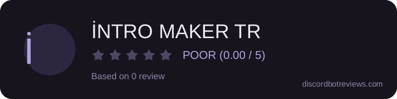 Rating widget preview for İNTRO MAKER TR