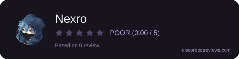 Rating widget preview for Nexro