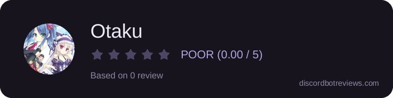 Rating widget preview for Otaku