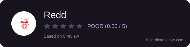 Rating widget preview for Redd