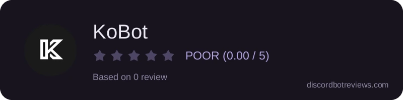 Rating widget preview for KoBot