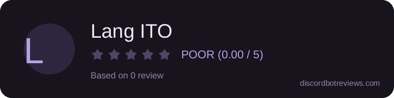 Rating widget preview for Lang ITO