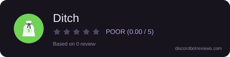 Rating widget preview for Ditch