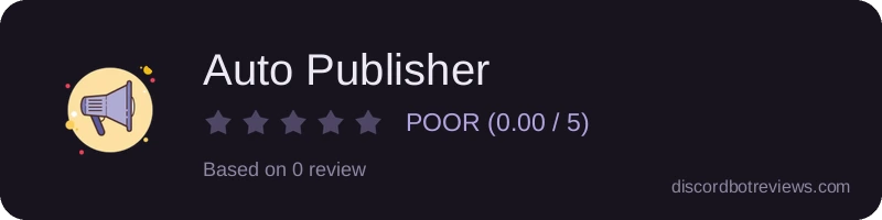 Rating widget preview for Auto Publisher