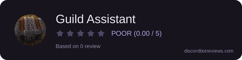 Rating widget preview for Guild Assistant