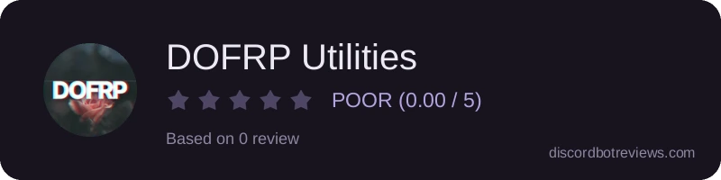 Rating widget preview for DOFRP Utilities