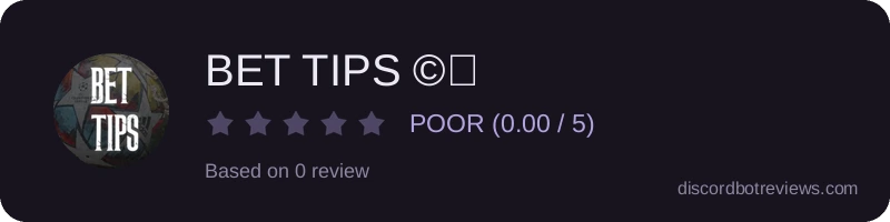 Rating widget preview for BET TIPS ©️
