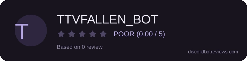 Rating widget preview for TTVFALLEN_BOT