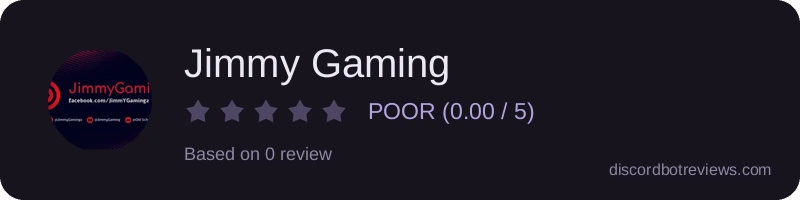 Rating widget preview for Jimmy Gaming
