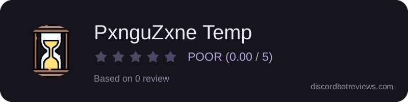 Rating widget preview for PxnguZxne Temp