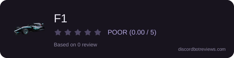 Rating widget preview for F1