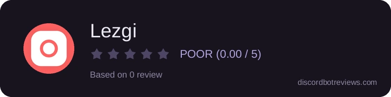 Rating widget preview for Lezgi
