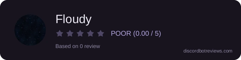Rating widget preview for Floudy