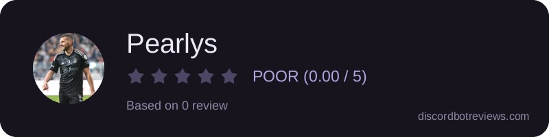 Rating widget preview for Pearlys
