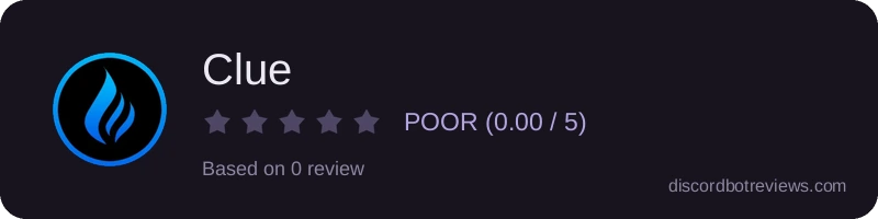 Rating widget preview for Clue