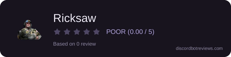 Rating widget preview for Ricksaw