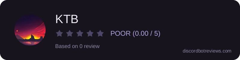 Rating widget preview for KTB